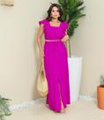 Saia longa com crooped de amarração, Conjunto Elegância e Versatilidade para Qualquer Ocasião. Tamanho ÚNICO, Veste 38 até um 42