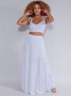 Saia Longa cropped Conjunto Feminino Revanche