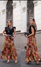 Saia Longa estampada
