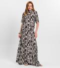 Saia Longa Feminina Estampada Endless Preto