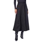 Saia Longa Feminina Giraffe em Suede Preto