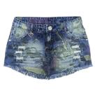 Saia Look Jeans Barra Desfiada Jeans - UNICA - 20