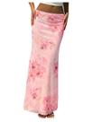 Saia maxi Milumia com estampa floral de malha de cintura alta para mulheres
