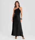 Saia Midi Acetinada Dianna Preto