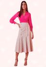 Saia Midi C/ Detalhe Botões - Moda Casual Chic