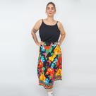 Saia Midi com Babado e Bolso Valentina Flores Saia Midi com Babado e Bolso Valentina Flores