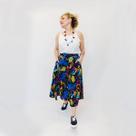 Saia Midi com Babado e Bolso Valentina Preta Saia Midi com Babado e Bolso Valentina Preta