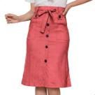 Saia Midi Com Botões e Bolso Bengaline Moda Evangélica Tamanho:GCor:Salmão Saia Midi Com Botões e Bolso Bengaline Moda Evangélica Tamanho:GCor:Salmão