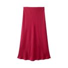 Saia Midi De Cetim De Cintura Alta Para Mulheres, Elegante E Longa, Saia De Verão Para Escritório