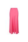 Saia Midi de Cetim Evasê Lanvin - Pink