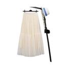 Saia Midi De Tule Transparente Em Camadas Para Mulheres, Elegante Para Primavera E Verão