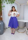 Saia Midi Envelope Plus Size Moda Fashionista Look Verão