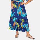 Saia Midi Estampada de Viscose