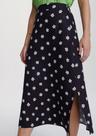 Saia Midi Evasê Estampada Em Viscose - Hering