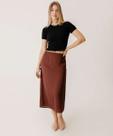 Saia Midi Feminina Cetim Marisa-15715