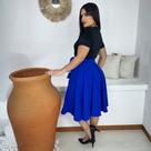 Saia Midi Godê Moda Evangélica Feminina Saia Midi Godê Moda Evangélica Feminina
