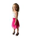Saia Midi Godê Tule Retrô poá Moda Evangelica Feminina infantil Saia Midi Godê Tule Retrô poá Moda Evangelica Feminina infantil