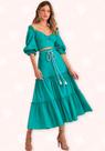 Saia Midi Linho - Moda Casual Chic