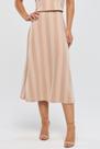 Saia Midi PKS Jacquard Listras Bege