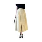 Saia Midi plus Size Em a Com Bolso, Cor Sólida, Casual, Para Mulheres 2026