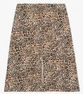 Saia Midi Plus Size em Viscotorcion Secret Glam Bege Saia Midi Plus Size em Viscotorcion Secret Glam Bege