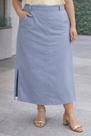 Saia midi plus size