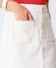 Saia Midi Sarja Feminina Fenda Marisa Off White-96016