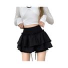 Saia Mini De Cintura Alta, Bonita E Sexy, Estilo Balletcore Com Renda E Patchwork, Moda Coreana Y2K