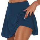 Saia Mini De Cintura Alta Para Mulheres, Rápido Secagem, Cor Sólida, Para Tênis, Dança E Fitness,