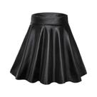 Saia Mini De material sintético De Cintura Alta Para Mulheres, Saia A-Line Versátil, Ajuste Slim