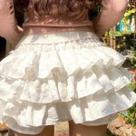 Saia Mini Plissada Com Babados Em Camadas E Cintura Alta Para Meninas, Estilo Doce E Fofo Y2K