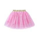 Saia Mini Tutu De Algodão Com Renda Para Meninas, Com Estrelas E Glitter, Para Festas De Aniversário