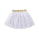 Saia Mini Tutu De Algodão Com Renda Para Meninas, Com Estrelas E Glitter, Para Festas De Aniversário