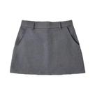 Saia Mini Vintage De Cintura Alta Para Mulheres, Zíper Traseiro Sólido, Saia Chic Para Mulheres