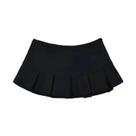 Saia Mini Y2K Cinza Claro Para Mulheres, Cintura Baixa, Plissada, Estilo Vintage, Saia Plissada