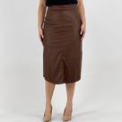 Saia Miravest Midi em P.U Feminina