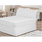 Saia P/ Cama Box Casal Queen 01 Peça Branco - Bordados Ricardo