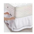 Saia p/ Cama Box King Probox Ponto Palito Lavive - Branco -