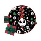 Saia Para Árvore De Natal Com Estampa De Caveira, Gorro De Papai Noel, Doces E Flocos De Neve VIKAMA