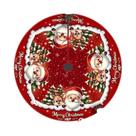 Saia Para Árvore De Natal Com Estampa De Rena E Papai Noel VIKAMA - Almofada Decorativa Festiva