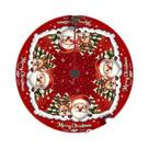 Saia Para Árvore De Natal Com Estampa De Rena E Papai Noel VIKAMA - Almofada Decorativa Festiva