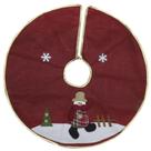 Saia Para Árvore De Natal Decorada Vinho 60cm Saia Para Árvore De Natal Decorada Vinho 60cm