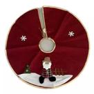 Saia Para Árvore De Natal Decorada Vinho 60cm Papai Noel Saia Para Árvore De Natal Decorada Vinho 60cm Papai Noel