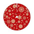 Saia Para Árvore De Natal Estrela Floco De Neve Vermelha VIKAMA Decoração Para Sala De Estar