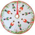 Saia Para Árvore de Natal Ø90cm Soldado Quebra Nozes / Papai Noel.
