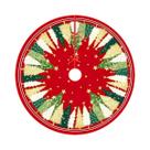Saia Para Árvore De Natal Vermelha Colorida Com Estampa De Estrelas VIKAMA, Almofada Para Decoração