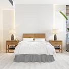 Saia Para Cama Box Ajustável para King 1 Peça Avulso Decoração CINZA