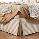 Saia Para Cama Box Casal Padrão Dual 1 Peça Bege