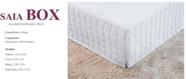Saia para cama box matelada branca bella super king