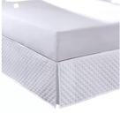 Saia Para Cama Box Matelassada Queen Branca - Hedrons Saia Para Cama Box Matelassada Queen Branca - Hedrons